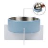Intersecta  Concrete and Stainless Steel Bowl 16oz (2 Cups) with Metal Stand