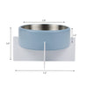 Intersecta  Concrete and Stainless Steel Bowl 16oz (2 Cups) with Metal Stand