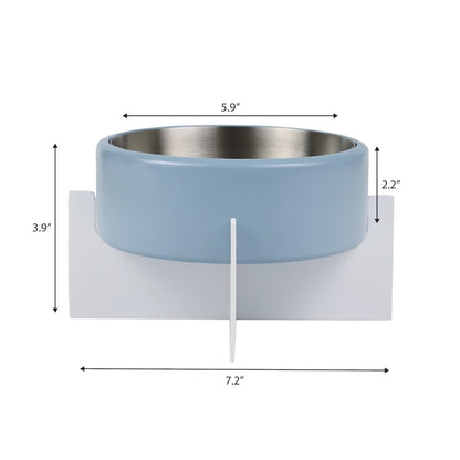 Intersecta  Concrete and Stainless Steel Bowl 16oz (2 Cups) with Metal Stand