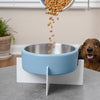 Intersecta  Concrete and Stainless Steel Bowl 16oz (2 Cups) with Metal Stand