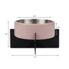 Intersecta  Concrete and Stainless Steel Bowl 16oz (2 Cups) with Metal Stand