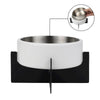 Intersecta  Concrete and Stainless Steel Bowl 16oz (2 Cups) with Metal Stand