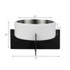 Intersecta  Concrete and Stainless Steel Bowl 16oz (2 Cups) with Metal Stand