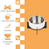Intersecta  Concrete and Stainless Steel Bowl 16oz (2 Cups) with Metal Stand