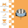 Intersecta  Concrete and Stainless Steel Bowl 16oz (2 Cups) with Metal Stand