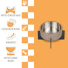 Intersecta  Concrete and Stainless Steel Bowl 16oz (2 Cups) with Metal Stand