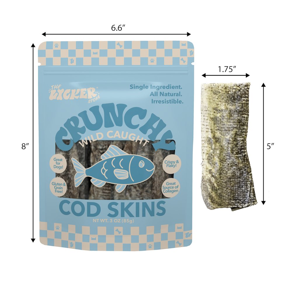 THE LICKER STORE Gluten and Grain-Free Omega-3 Single Ingredient Crunchy Dried