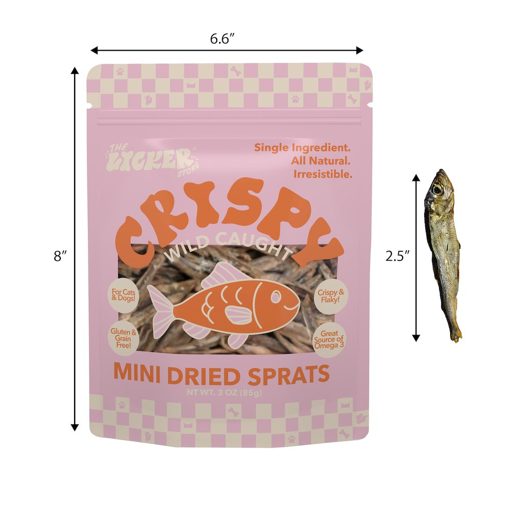 THE LICKER STORE Gluten and Grain-Free Omega-3 Single Ingredient Crunchy Dried