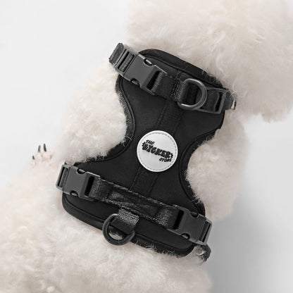 Arlo Adjustable Soft Padded No Pull Pet Harness with 3 Buckles and 3 Leash Clips