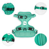 Arlo Adjustable Soft Padded No Pull Pet Harness with 3 Buckles and 3 Leash Clips