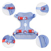 Arlo Adjustable Soft Padded No Pull Pet Harness with 3 Buckles and 3 Leash Clips