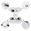 Adjustable Soft Padded No Pull Pet Harness with 3 Buckles and 3 Leash Clips