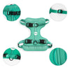 Adjustable Soft Padded No Pull Pet Harness with 3 Buckles and 3 Leash Clips