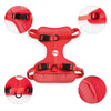 Adjustable Soft Padded No Pull Pet Harness with 3 Buckles and 3 Leash Clips