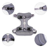 Adjustable Soft Padded No Pull Pet Harness with 3 Buckles and 3 Leash Clips