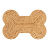 Mires 24 in. x 16 in. Braided Jute Pet Feeding Mat, Natural Brown