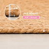 Mires 24 in. x 16 in. Braided Jute Pet Feeding Mat, Natural Brown