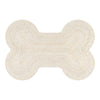 Mires 24 in. x 16 in. Braided Jute Pet Feeding Mat, Ivory