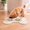 Mires 24 in. x 16 in. Braided Jute Pet Feeding Mat, Ivory