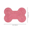 Mires 24 in. x 16 in. Braided Jute Pet Feeding Mat, Pink
