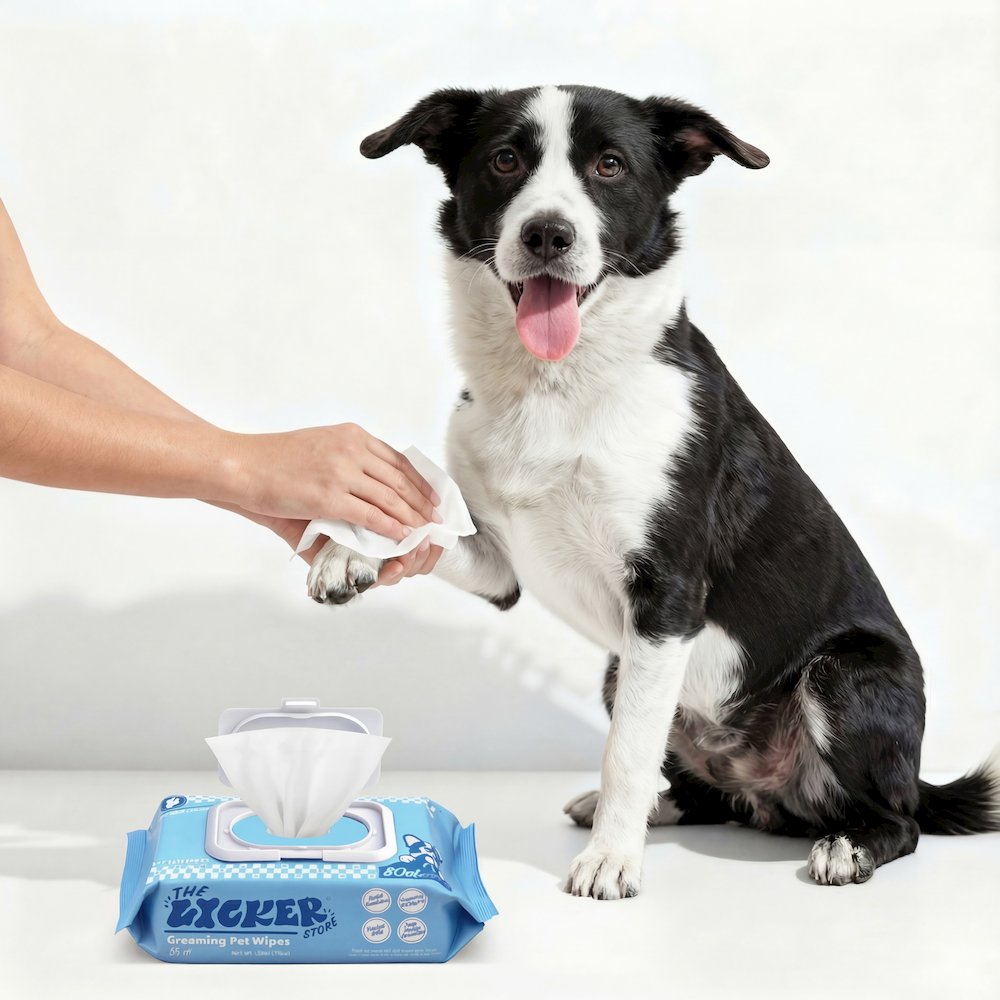 Hypoallergenic Unscented Dog Grooming Wipes with Aloe (160 Count)