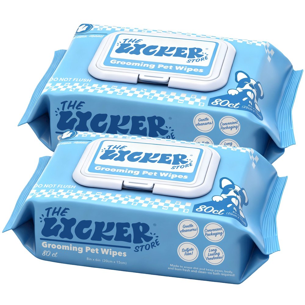 Hypoallergenic Unscented Dog Grooming Wipes with Aloe (160 Count)