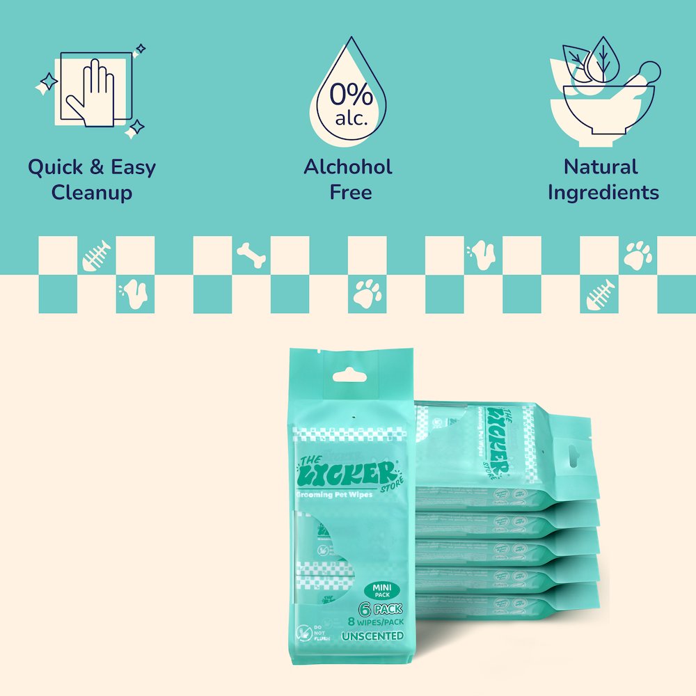 Mini Dog Body Hypoallergenic Wipes with Aloe Vera & Shea Butter (288 Count)