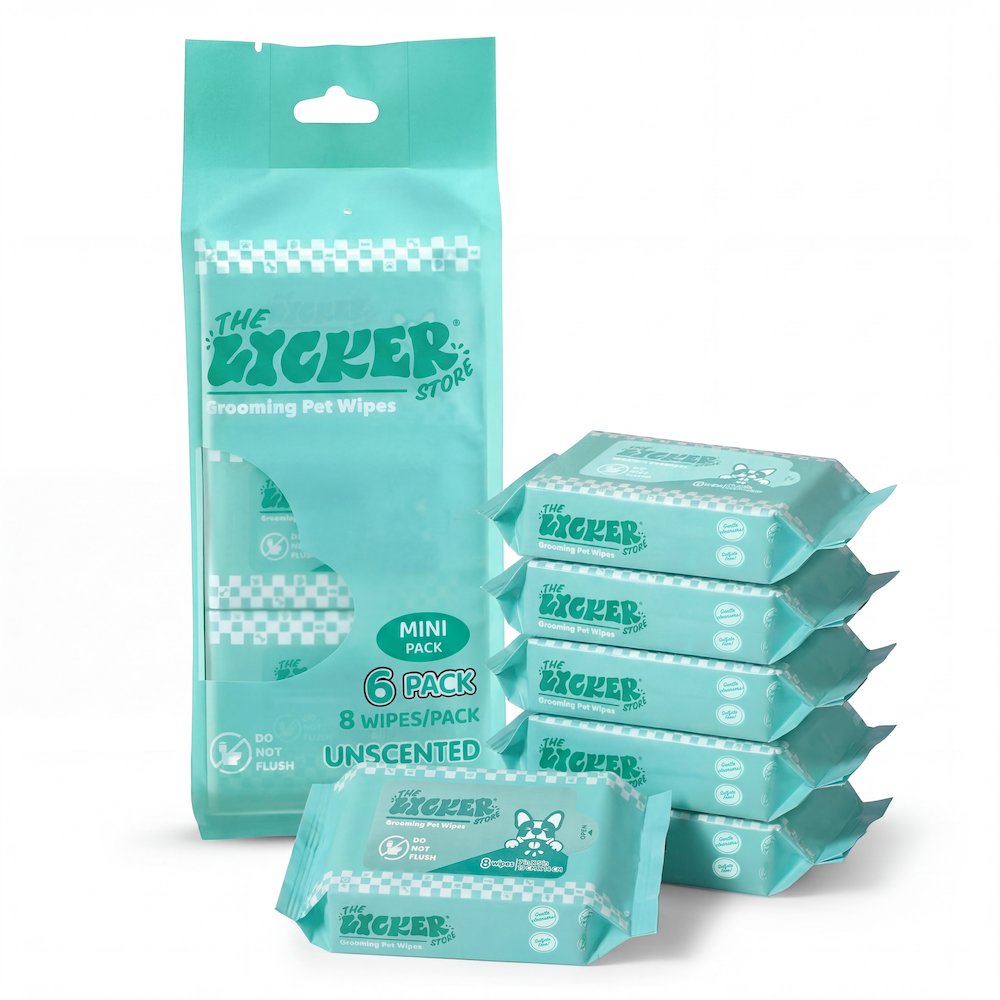 Mini Dog Body Hypoallergenic Wipes with Aloe Vera & Shea Butter (48 Count)