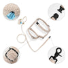 Teddy  Bouclé Adjustable H Harness and Leash Walk Set with Poop Bag Pouch