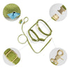 Teddy  Bouclé Adjustable H Harness and Leash Walk Set with Poop Bag Pouch