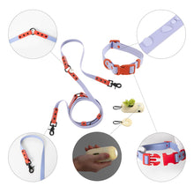 Adjustable 6-in-1 Waterproof Hands-Free Leash and Collar with LED Flashlight