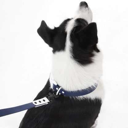 Adjustable 6-in-1 Waterproof Hands-Free Leash and Collar with LED Flashlight