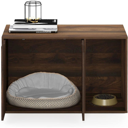 Furinno Peli Litter Box Enclosure, Columbia Walnut