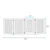 American Trails Free Standing Pet Gate with Door-Espresso