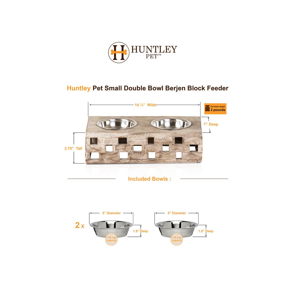 Huntley Berjen Block Small Double Feeder