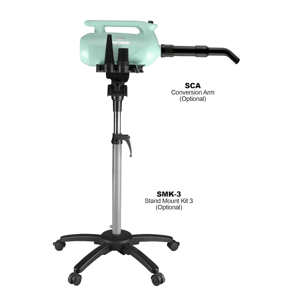 B-163 High Velocity Variable Speed Double Motor Pet Dryer - Mint Green