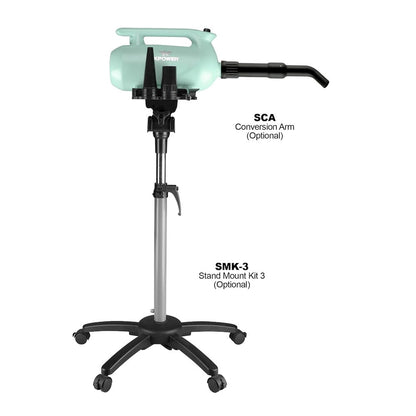B-163 High Velocity Variable Speed Double Motor Pet Dryer - Mint Green