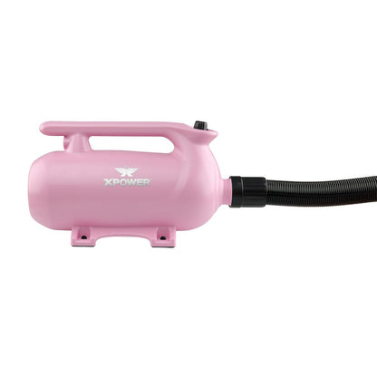 B-163 High Velocity Variable Speed Double Motor Pet Dryer - Pastel Pink