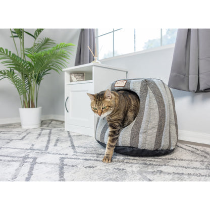 Cat Bed,Gray And Silver