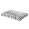 Neutral Striped Pillow Dog and Cat Bed with Removable Cover