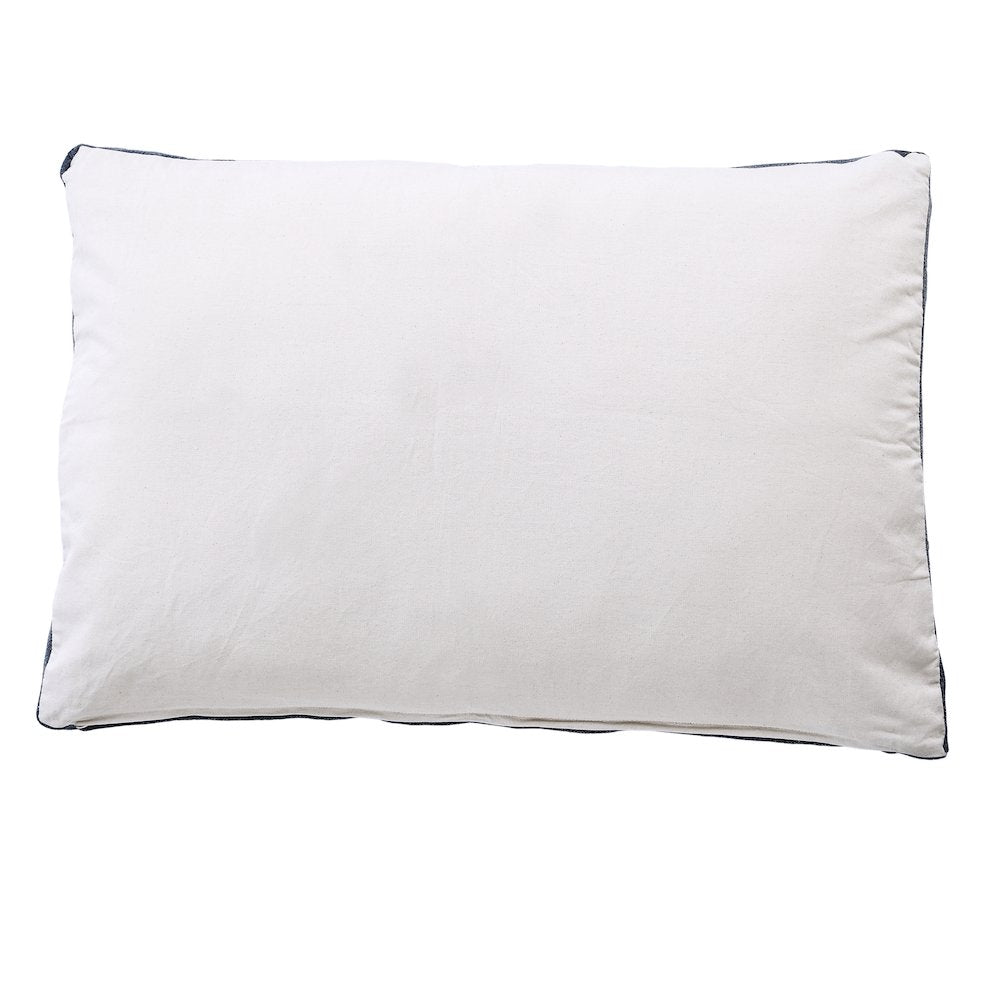 Solid Stonewash Pillow Dog Bed with Removable Cover