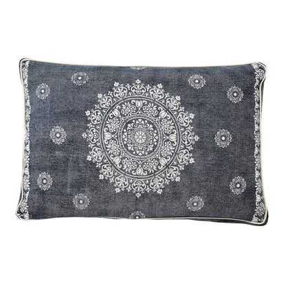 Mandala Stonewash Pillow Dog and Cat Bed With Removable Cover