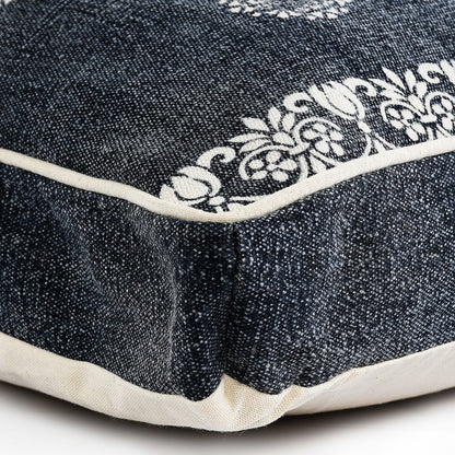 Mandala Stonewash Pillow Dog and Cat Bed With Removable Cover
