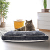 Mandala Stonewash Pillow Dog and Cat Bed With Removable Cover