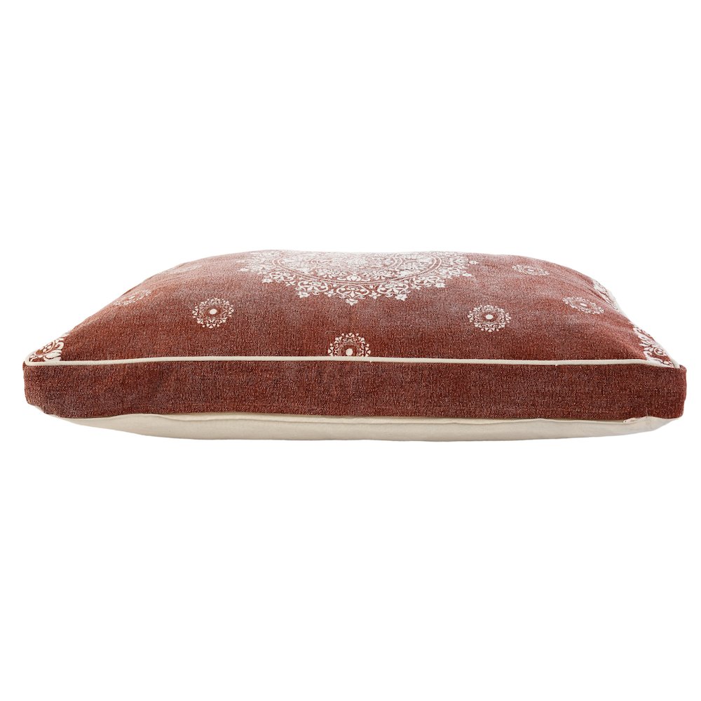 Mandala Stonewash Pillow Dog Bed With Removable Cover