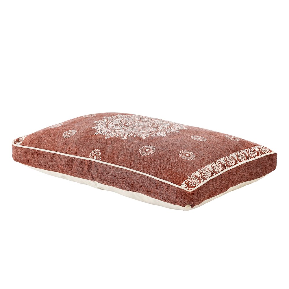 Mandala Stonewash Pillow Dog Bed With Removable Cover