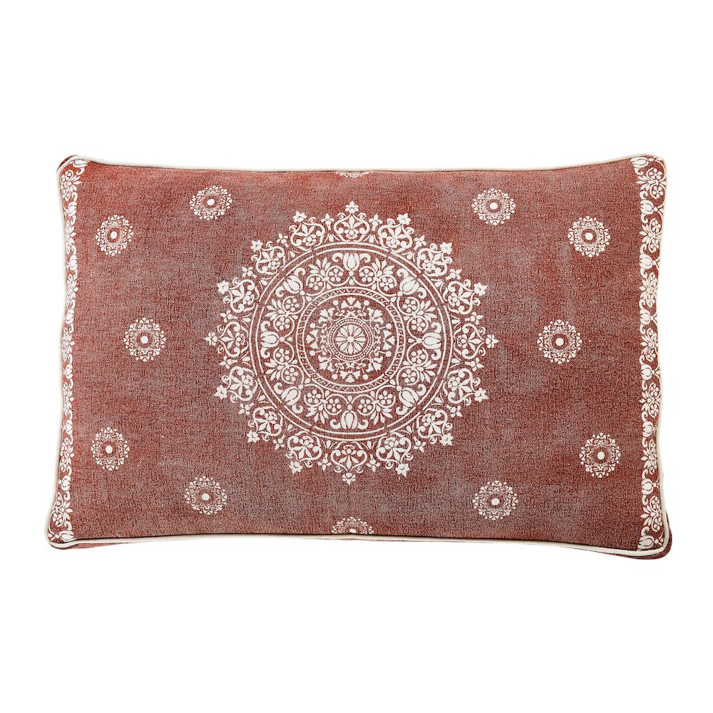 Mandala Stonewash Pillow Dog Bed With Removable Cover