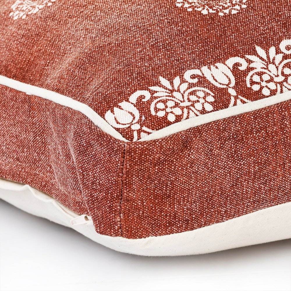 Mandala Stonewash Pillow Dog Bed With Removable Cover