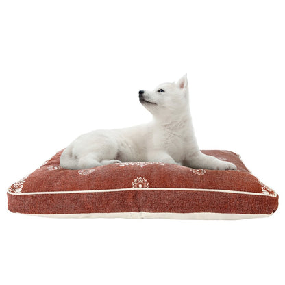 Mandala Stonewash Pillow Dog Bed With Removable Cover