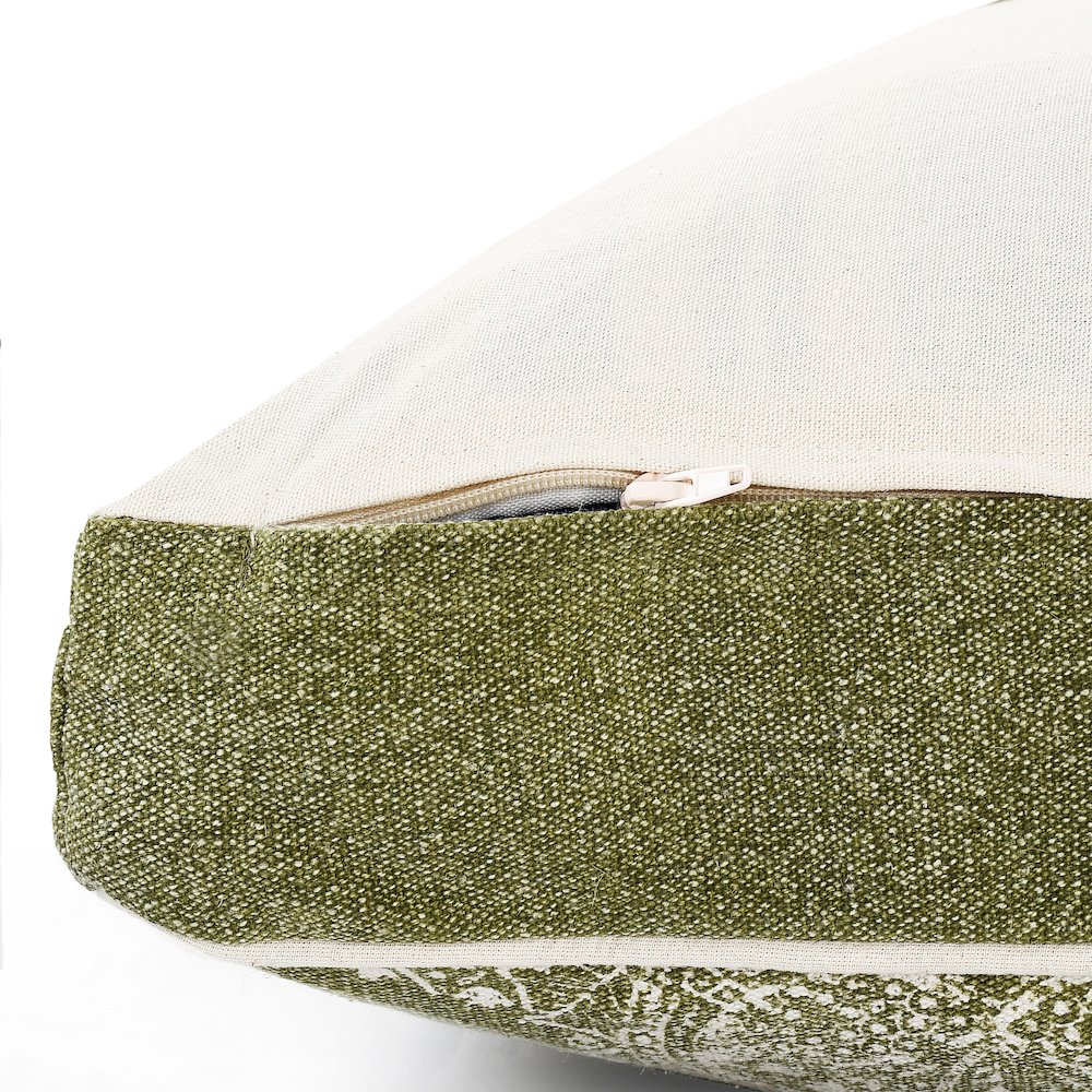 Medallion Stonewash Pillow Dog Bed with Removable Cover